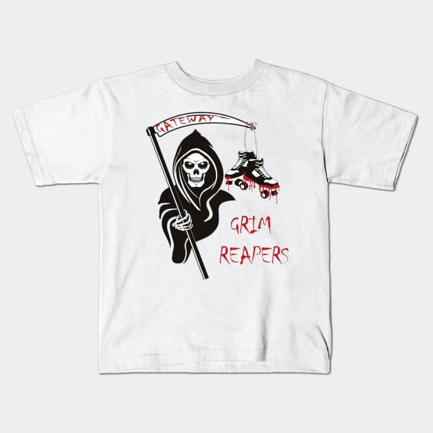 Gateway Grim Reapers Kids T-Shirt by gardenstaterollerderby